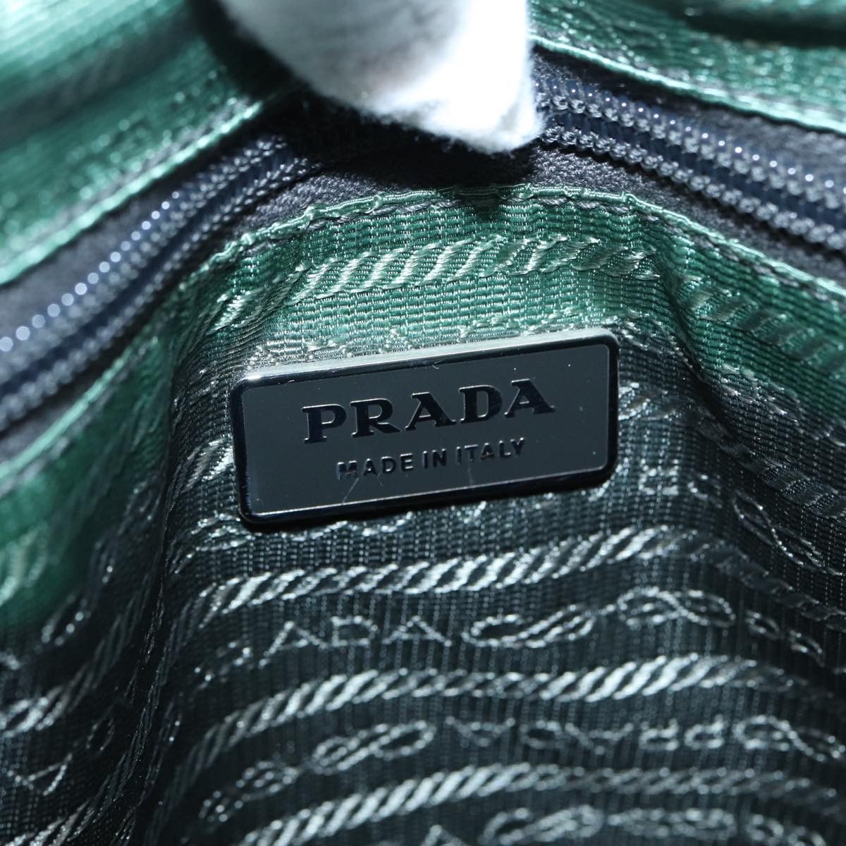 Prada Tessuto Grey Synthetic Handbag (Pre-Owned) Size ONE SIZE - 15 Thumbnail