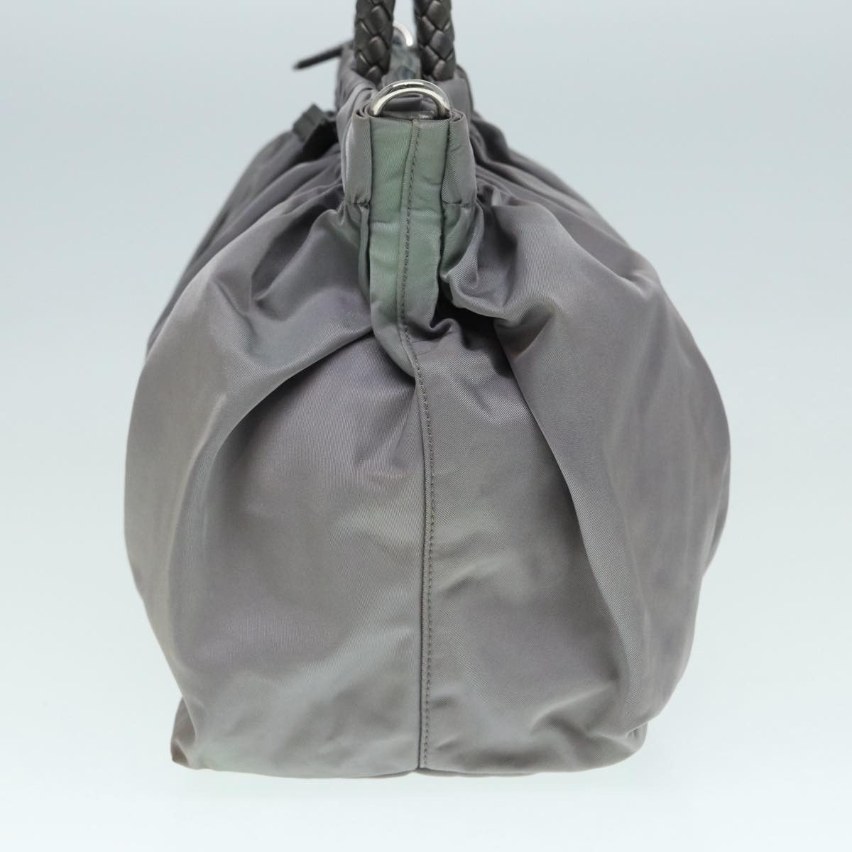 Prada Tessuto Grey Synthetic Handbag (Pre-Owned) Size ONE SIZE - 3 Thumbnail
