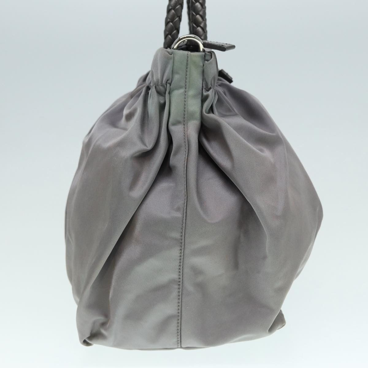 Prada Tessuto Grey Synthetic Handbag (Pre-Owned) Size ONE SIZE - 4 Thumbnail