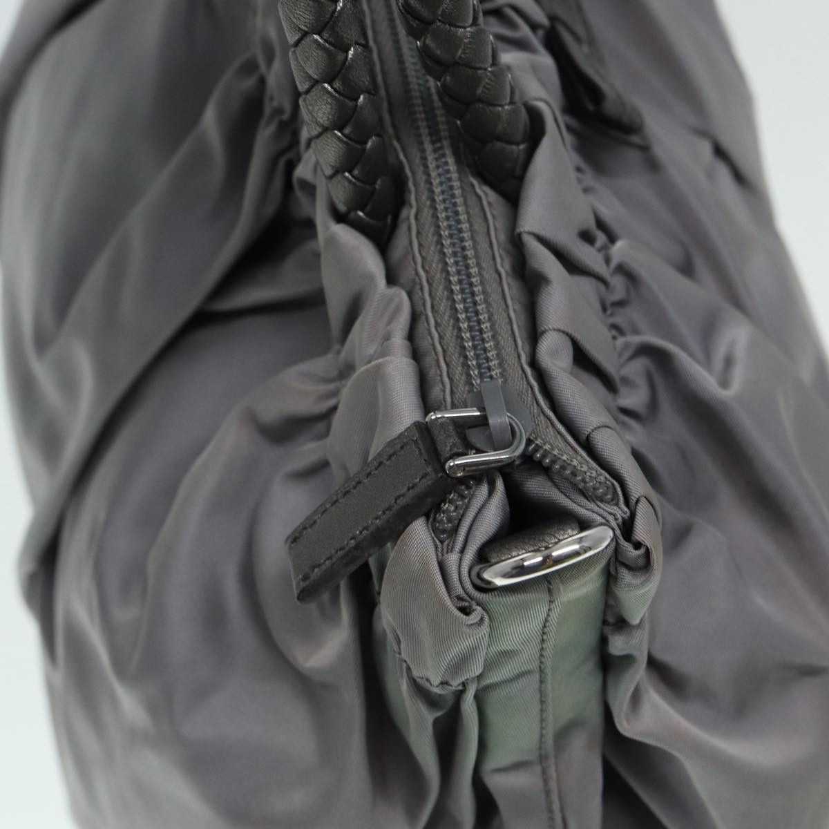 Prada Tessuto Grey Synthetic Handbag (Pre-Owned) Size ONE SIZE - 12 Thumbnail