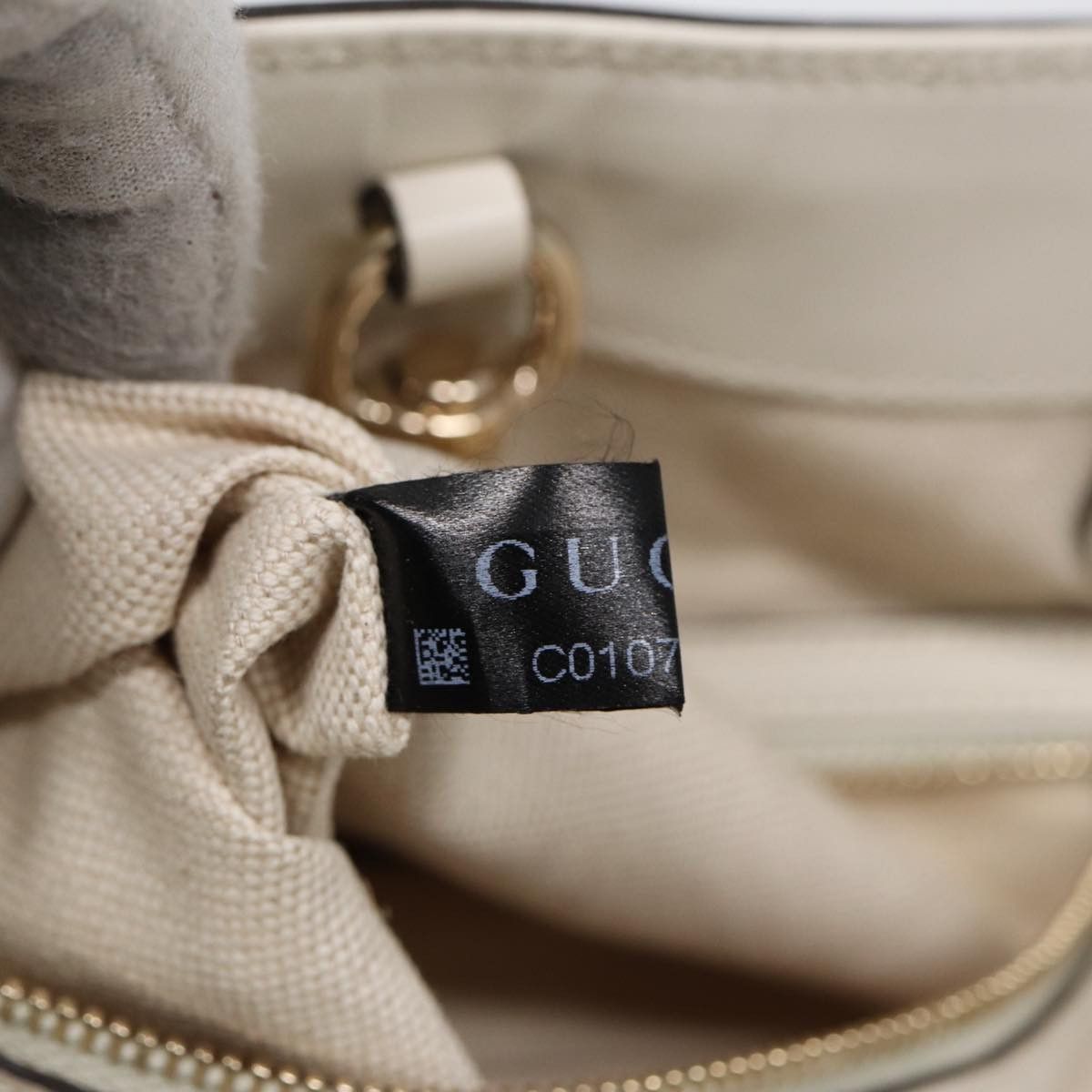 Gucci -- Beige Canvas Handbag (Pre-Owned) Size ONE SIZE - 9 Thumbnail