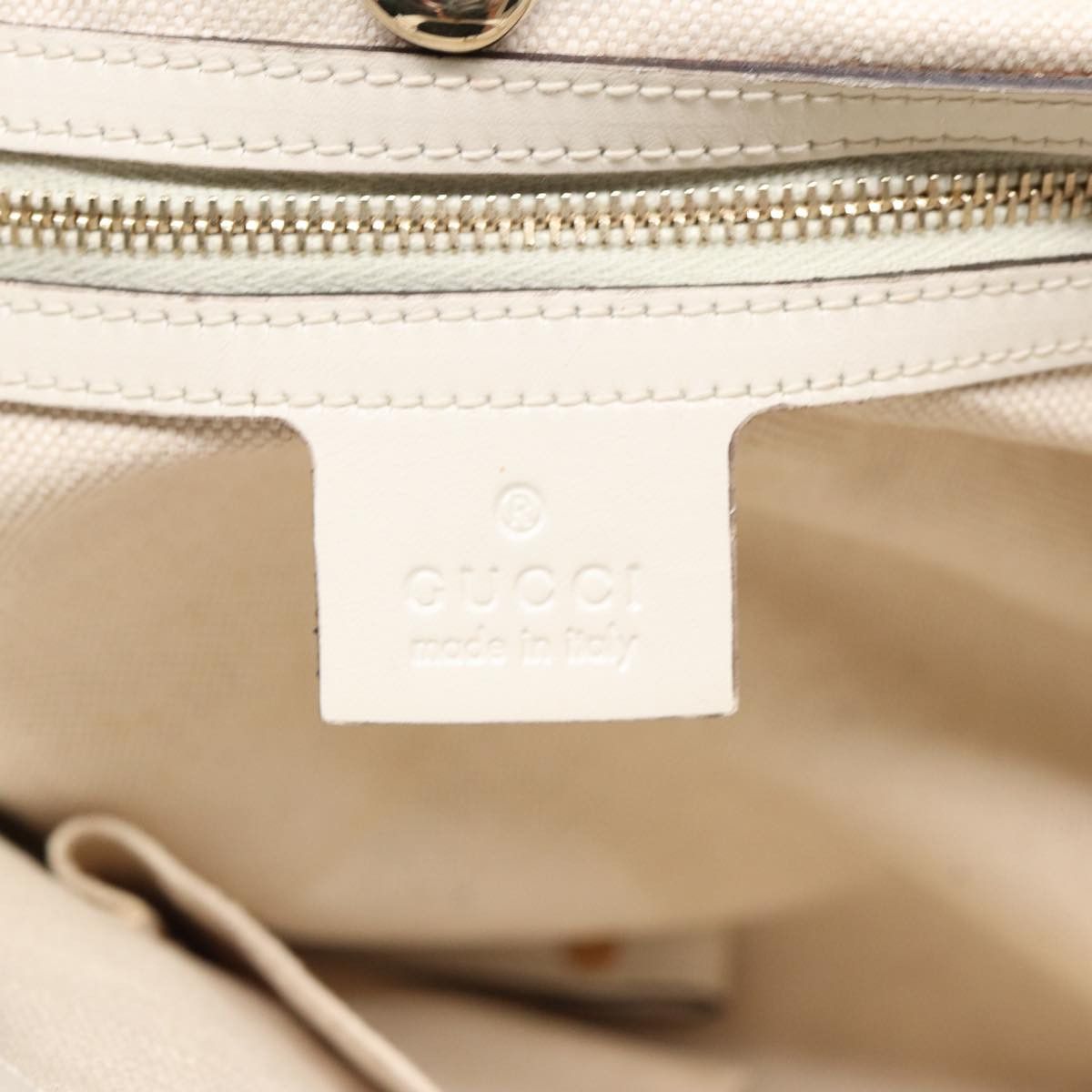 Gucci -- Beige Canvas Handbag (Pre-Owned) Size ONE SIZE - 12 Thumbnail