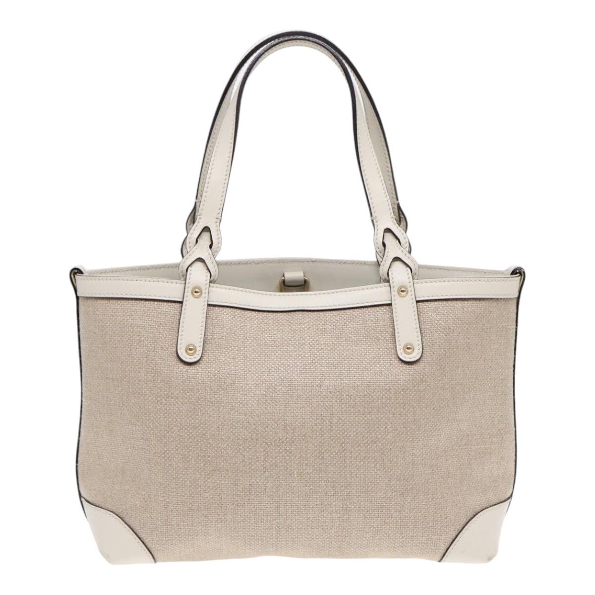 Gucci -- Beige Canvas Handbag (Pre-Owned) Size ONE SIZE - 2 Thumbnail