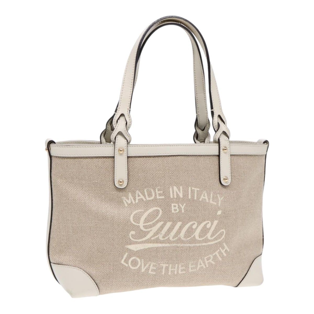 Gucci -- Beige Canvas Handbag (Pre-Owned) Size ONE SIZE - 15 Thumbnail