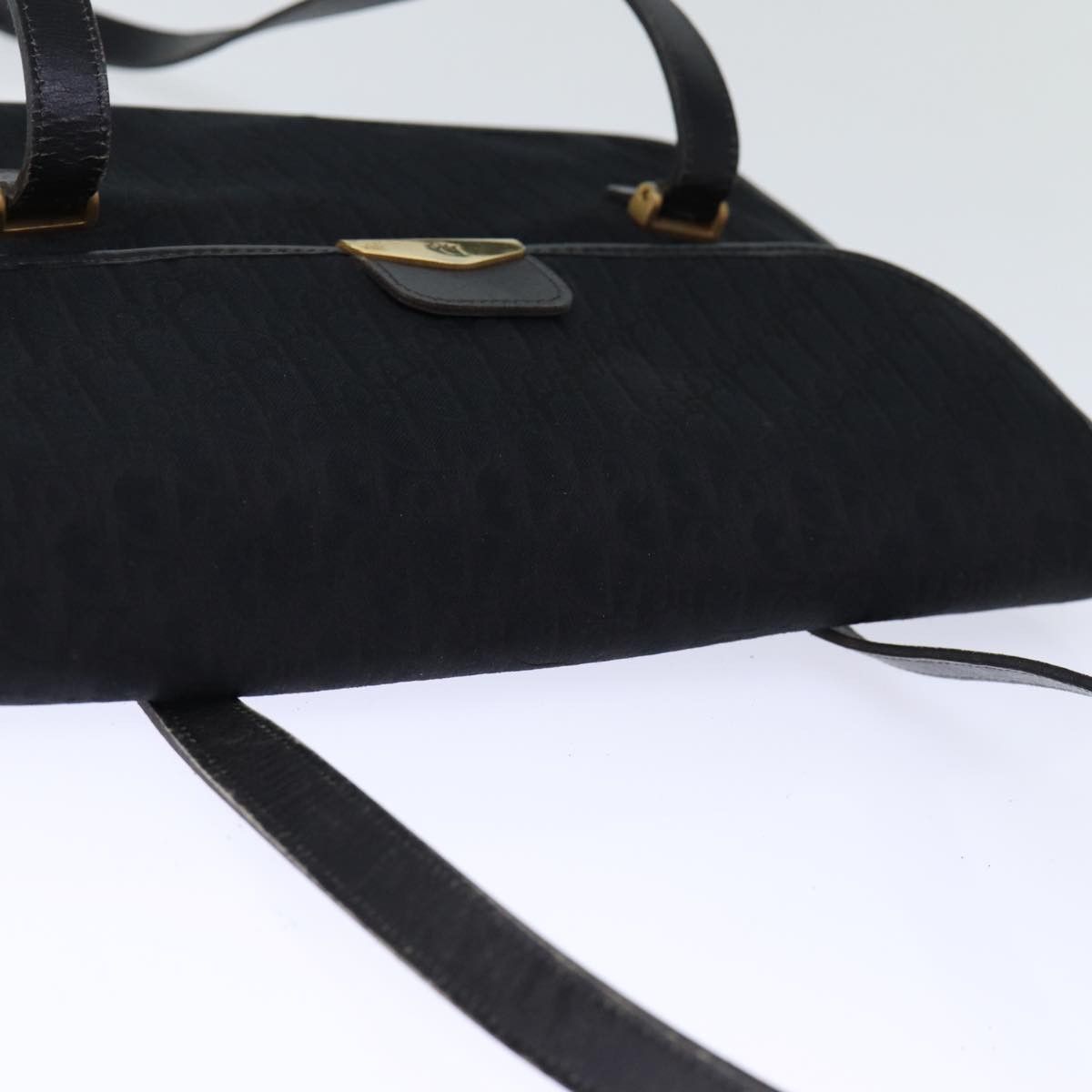 Dior Trotter Black Canvas Shoulder Bag (Pre-Owned) Size ONE SIZE - 13 Thumbnail