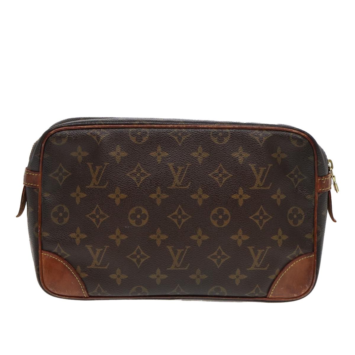 Louis Vuitton Compiegne 28 Brown Canvas Clutch Bag (Pre-Owned) Size ONE SIZE - 2 Thumbnail