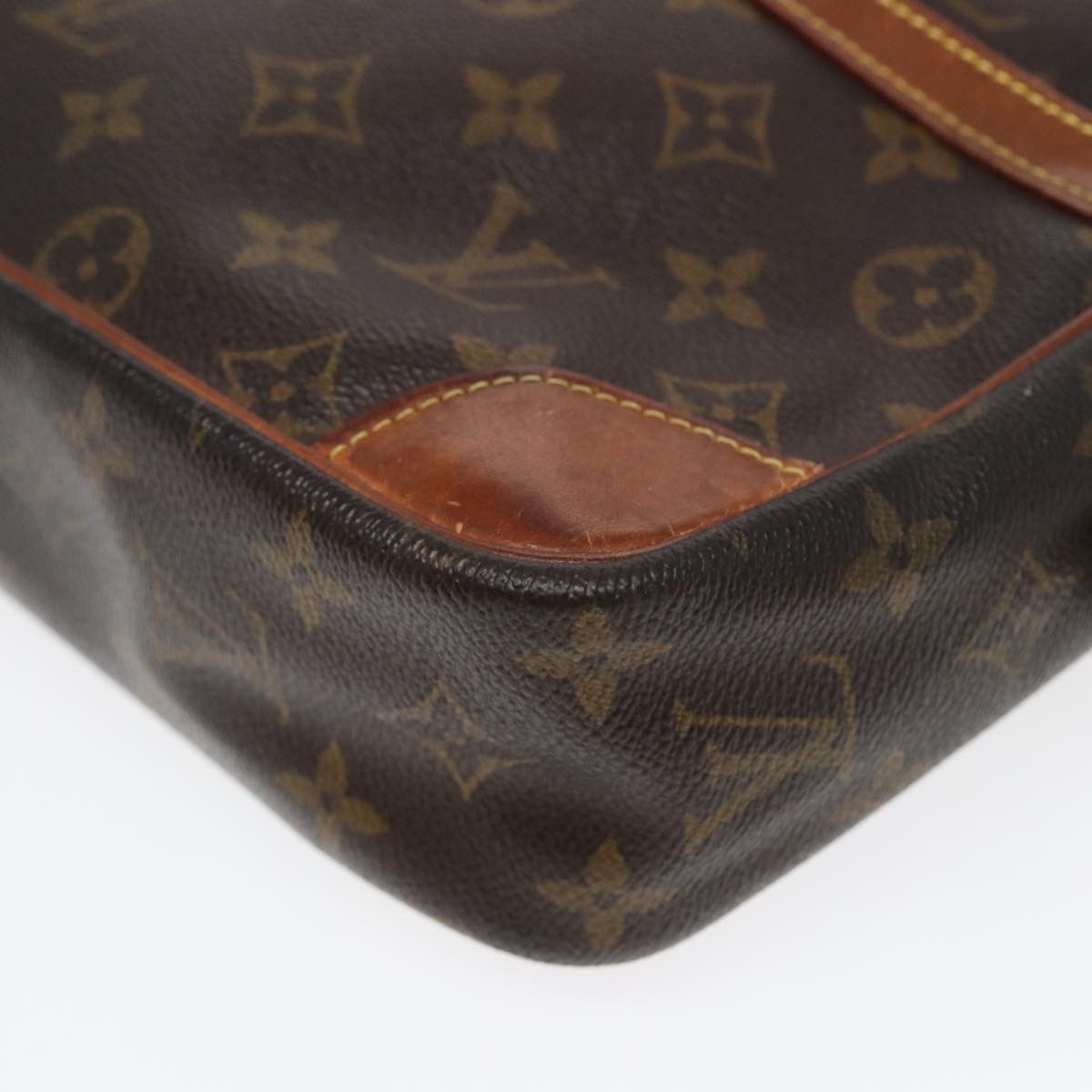 Louis Vuitton Compiegne 28 Brown Canvas Clutch Bag (Pre-Owned) Size ONE SIZE - 10 Thumbnail