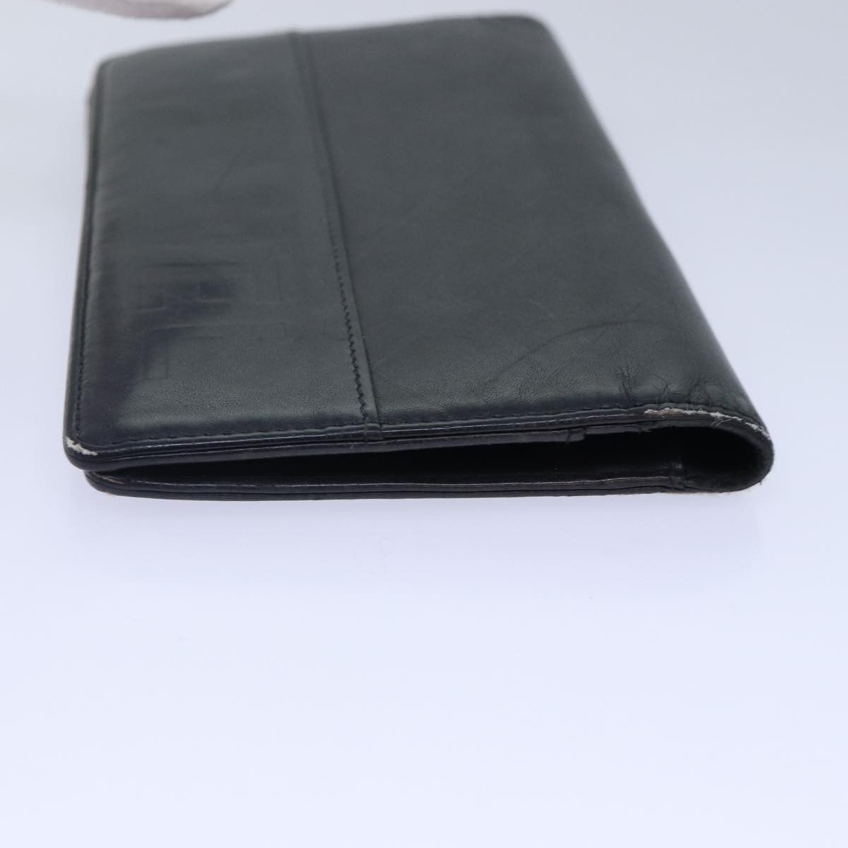Chanel - Black Leather Wallet (Pre-Owned) Size ONE SIZE - 8 Thumbnail