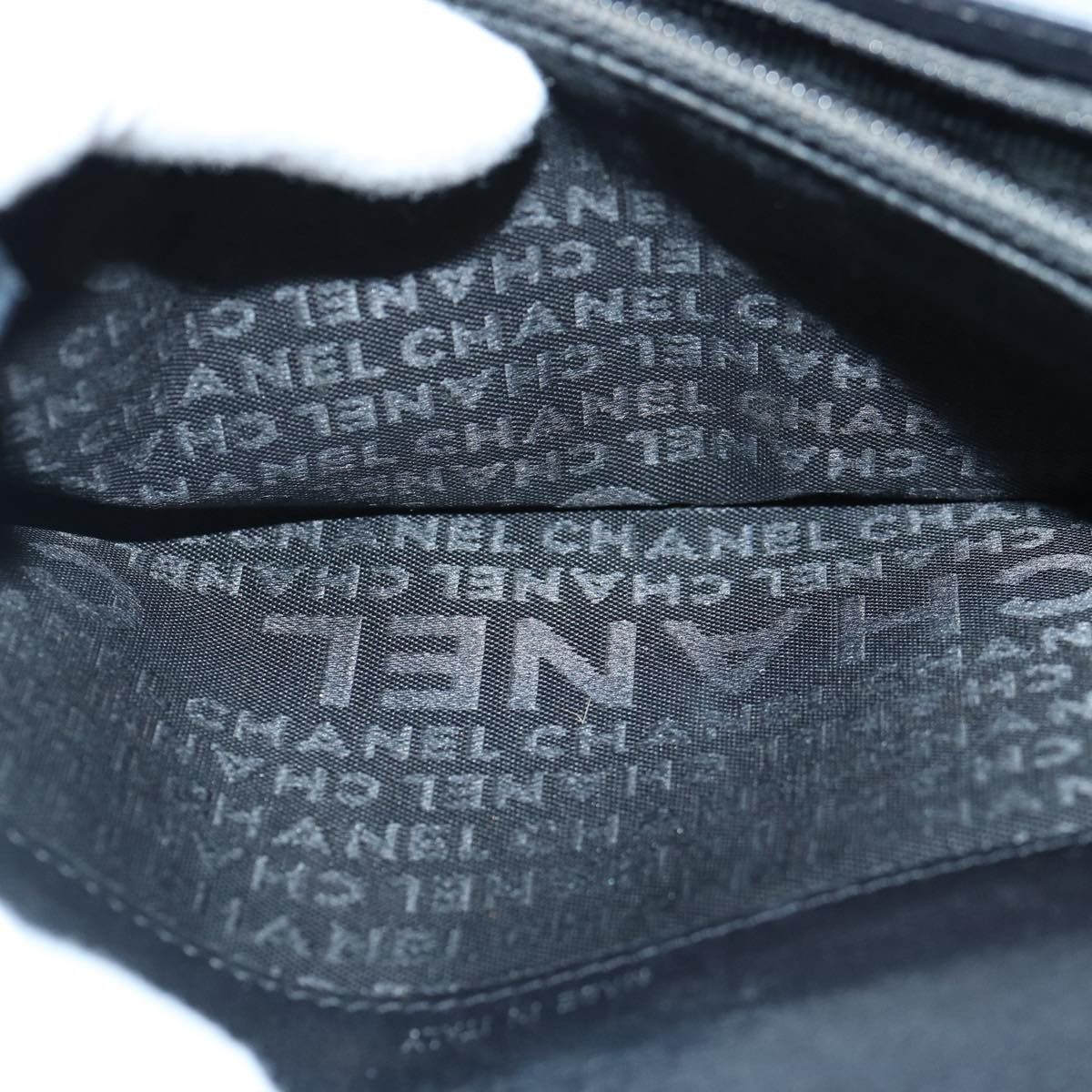 Chanel - Black Leather Wallet (Pre-Owned) Size ONE SIZE - 5 Thumbnail