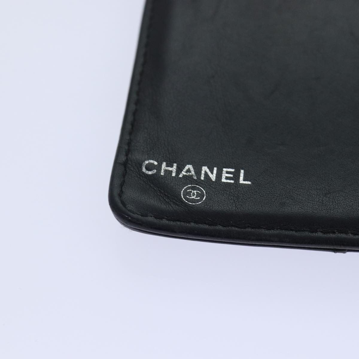 Chanel - Black Leather Wallet (Pre-Owned) Size ONE SIZE - 7 Thumbnail