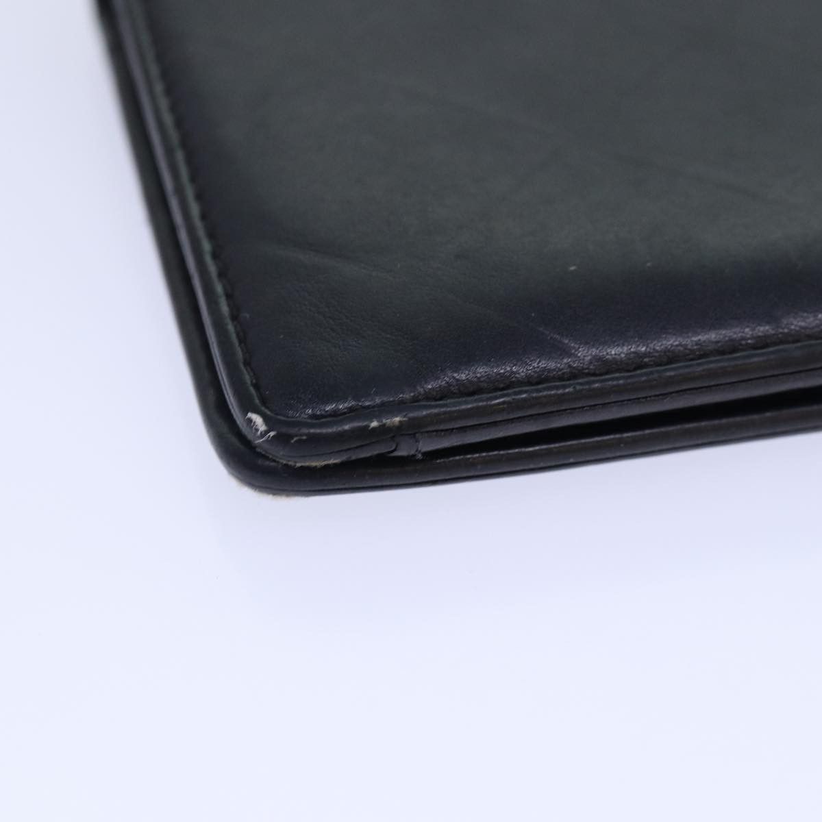 Chanel - Black Leather Wallet (Pre-Owned) Size ONE SIZE - 12 Thumbnail