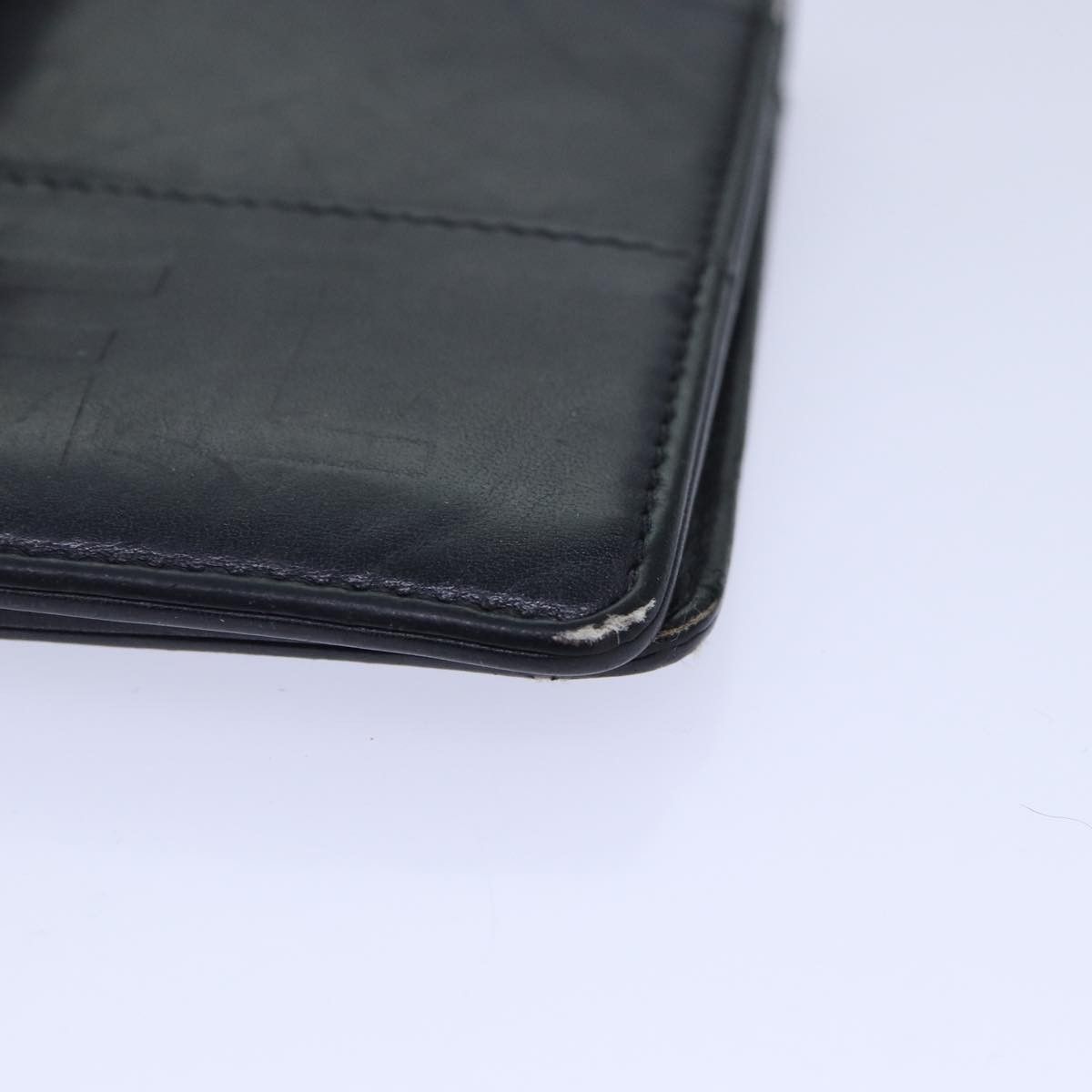 Chanel - Black Leather Wallet (Pre-Owned) Size ONE SIZE - 11 Thumbnail