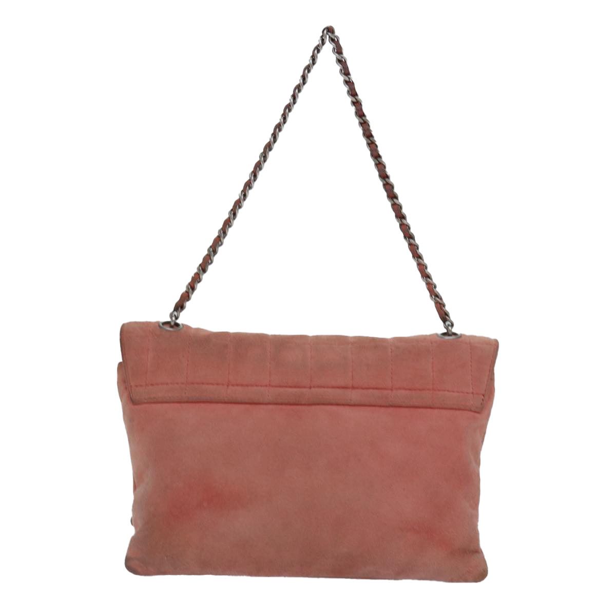 Chanel Chocolate Bar Pink Suede Handbag (Pre-Owned) Size ONE SIZE - 2 Thumbnail