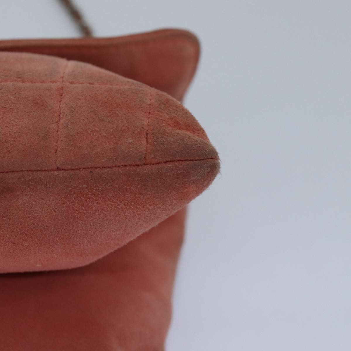 Chanel Chocolate Bar Pink Suede Handbag (Pre-Owned) Size ONE SIZE - 17 Thumbnail