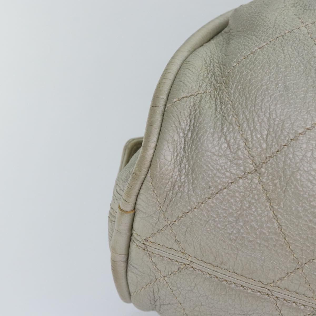 Chanel Matelassé Grey Leather Handbag (Pre-Owned) Size ONE SIZE - 13 Thumbnail