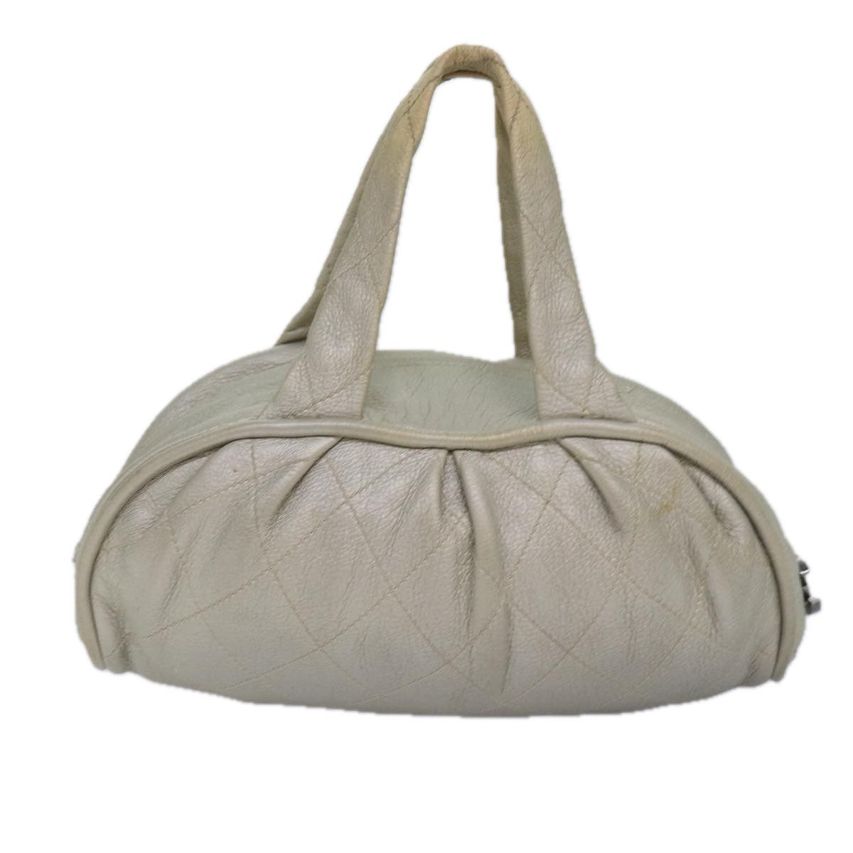 Chanel Matelassé Grey Leather Handbag (Pre-Owned) Size ONE SIZE - 2 Thumbnail