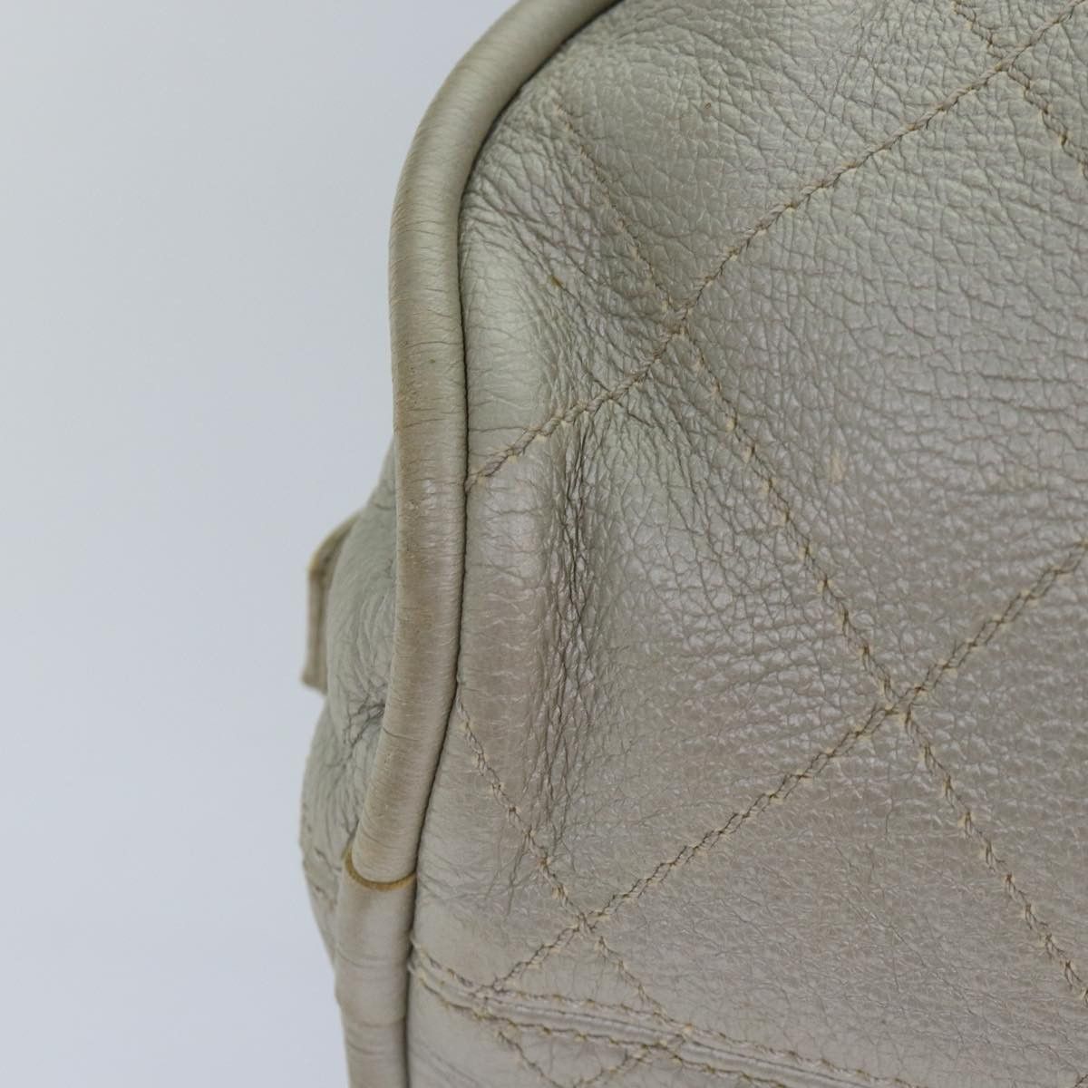 Chanel Matelassé Grey Leather Handbag (Pre-Owned) Size ONE SIZE - 15 Thumbnail