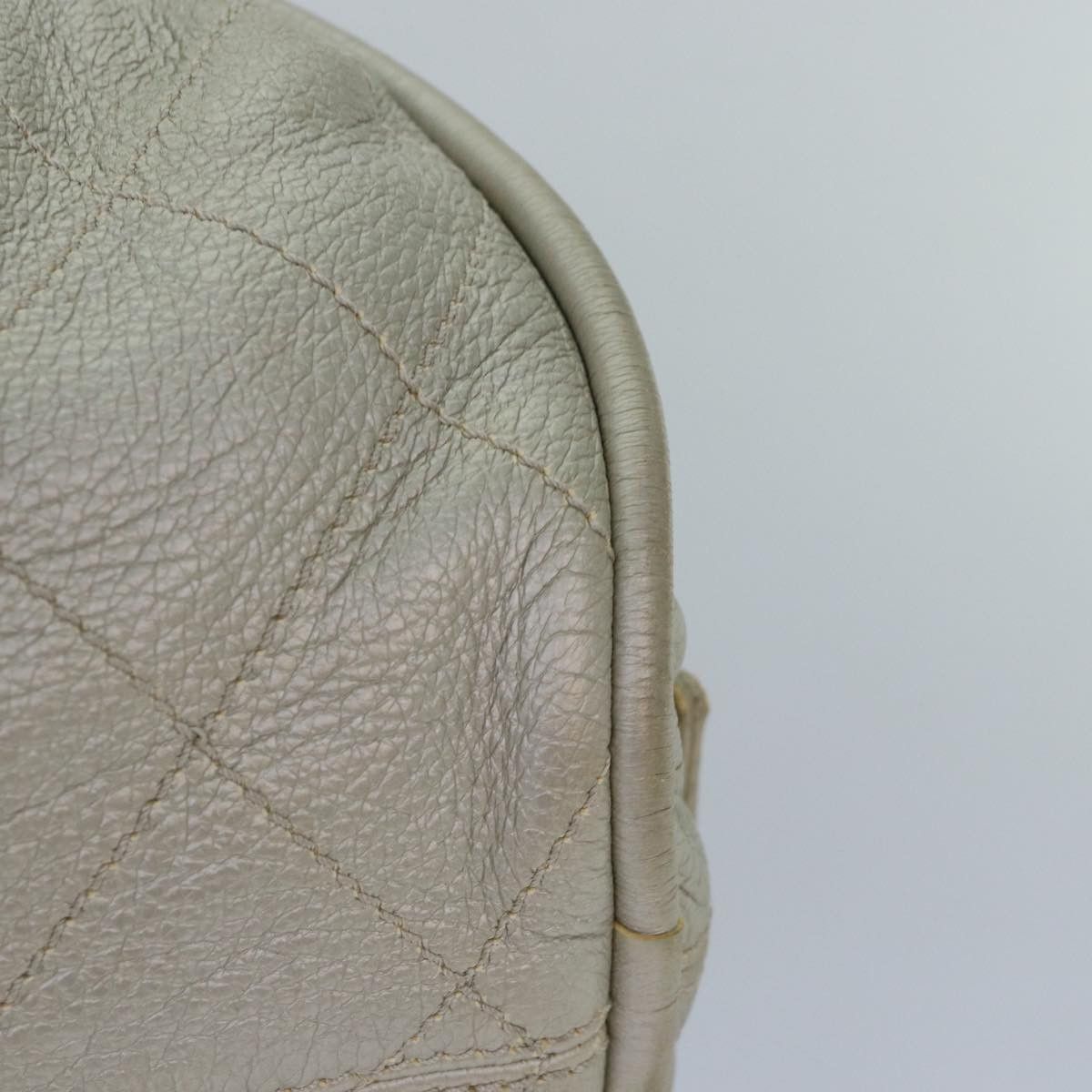 Chanel Matelassé Grey Leather Handbag (Pre-Owned) Size ONE SIZE - 14 Thumbnail