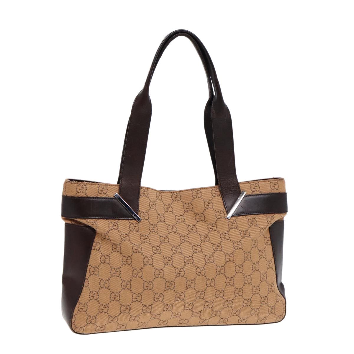 Gucci Gg Canvas Beige Canvas Tote Bag (Pre-Owned) Size ONE SIZE - 18 Thumbnail