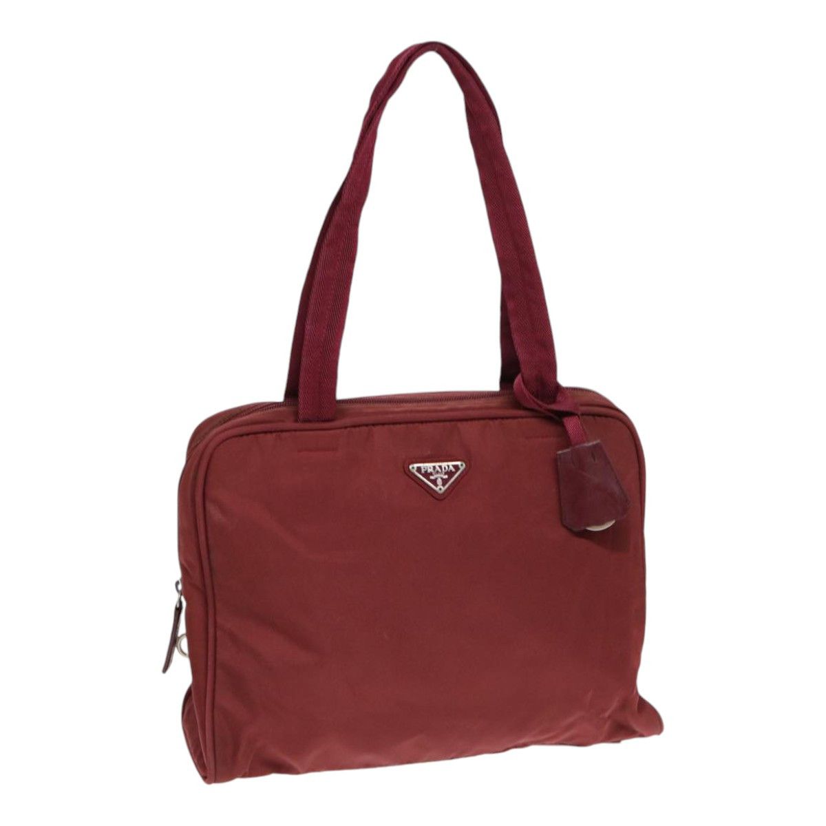 Prada Tessuto Red Synthetic Tote Bag (Pre-Owned) Size ONE SIZE - 17 Thumbnail