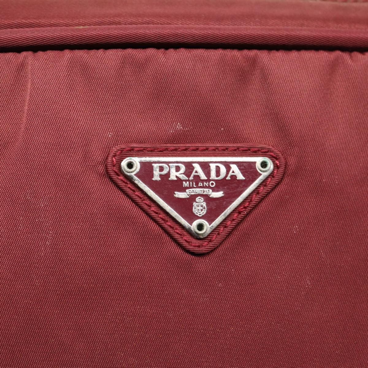 Prada Tessuto Red Synthetic Tote Bag (Pre-Owned) Size ONE SIZE - 18 Thumbnail