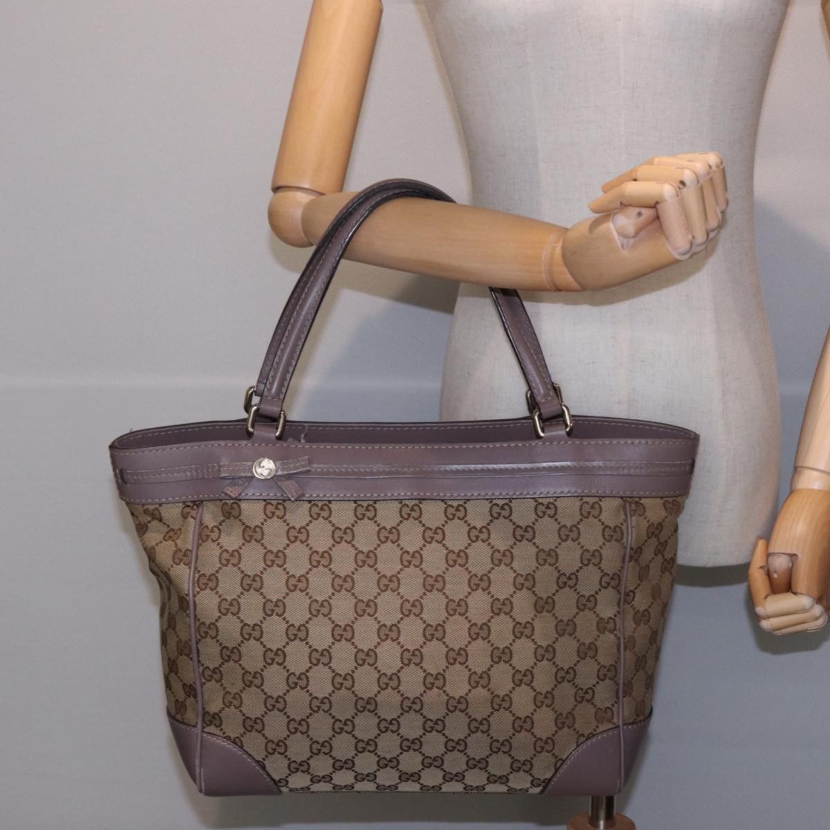 Gucci Mayfair Beige Canvas Tote Bag (Pre-Owned) Size ONE SIZE - 7 Thumbnail