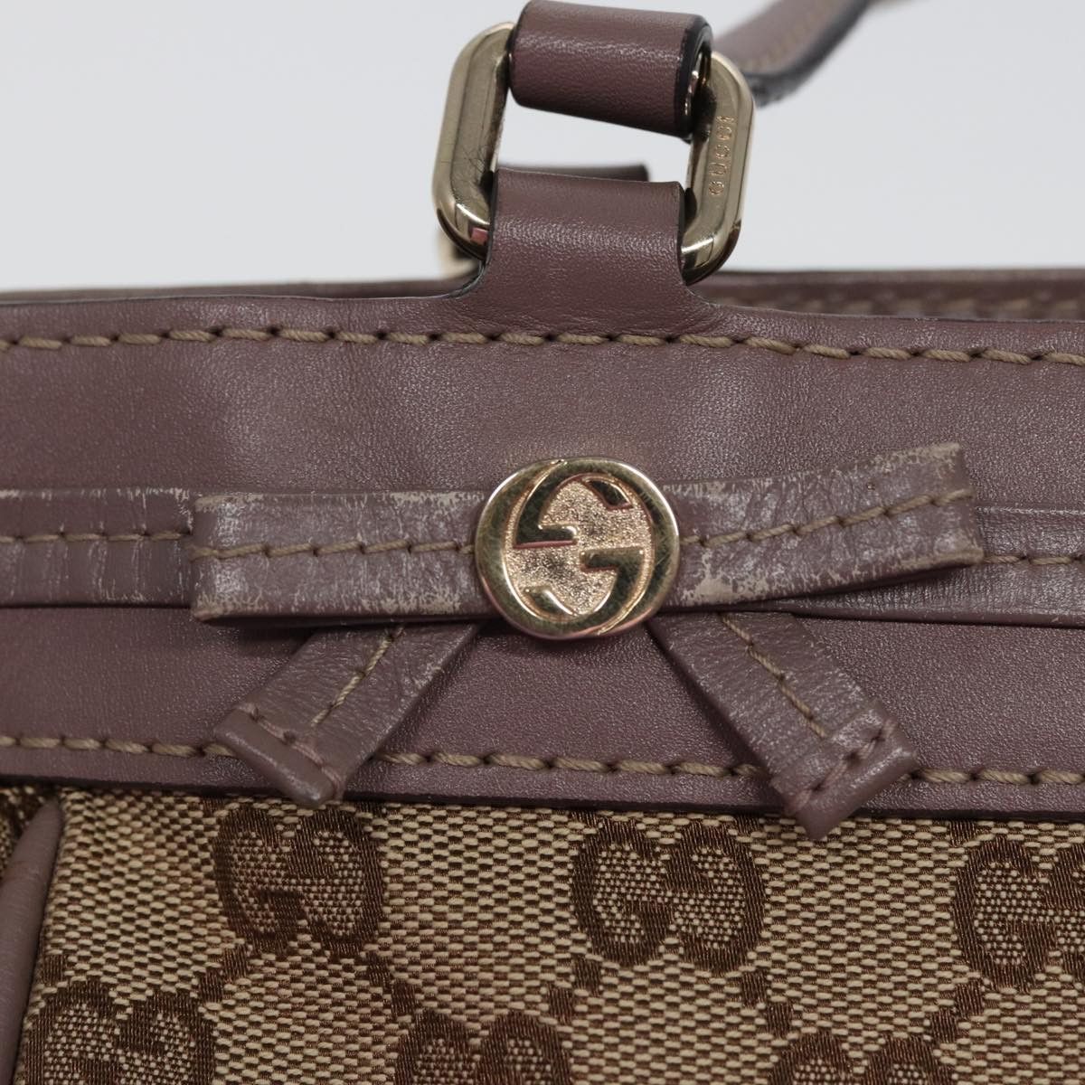 Gucci Mayfair Beige Canvas Tote Bag (Pre-Owned) Size ONE SIZE - 18 Thumbnail