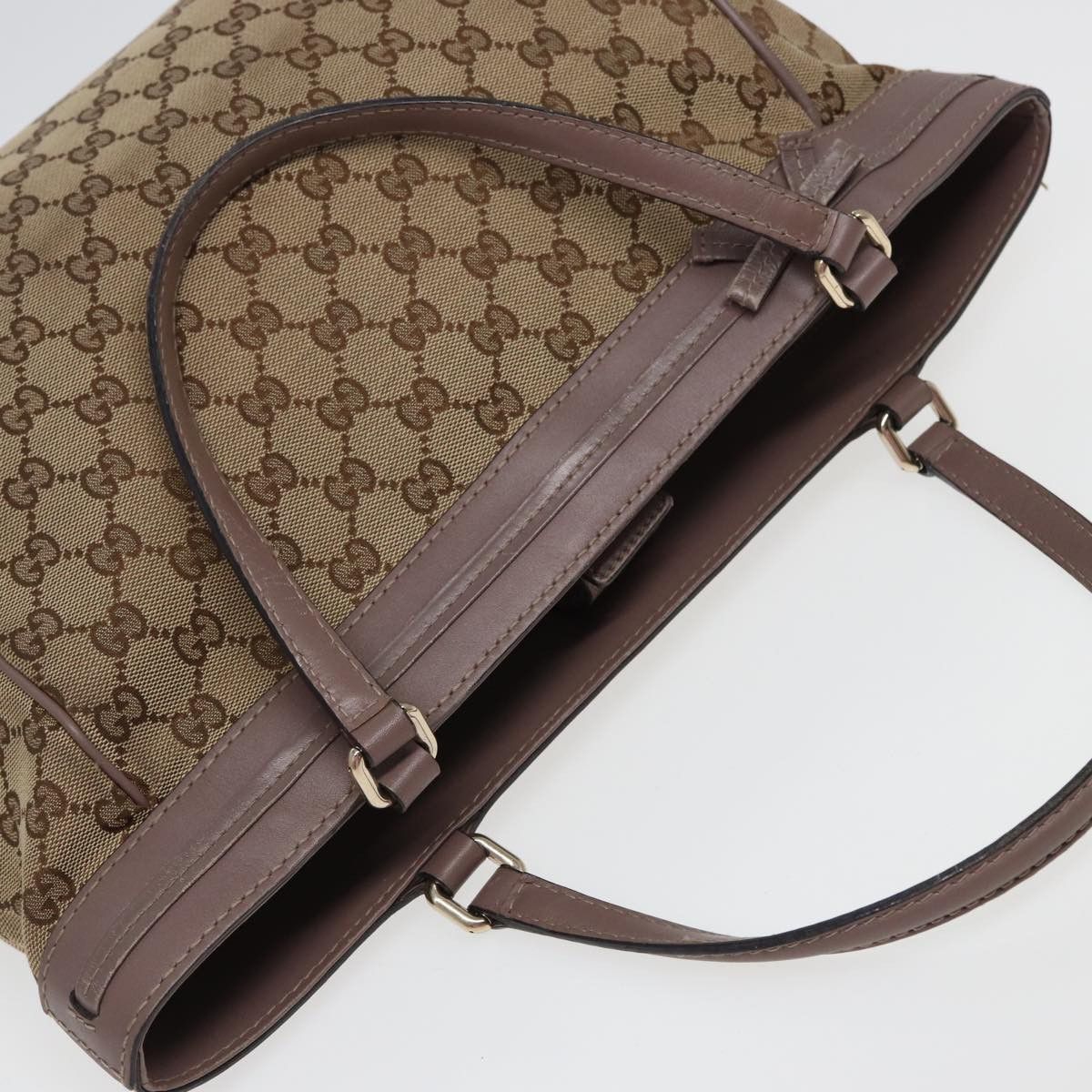 Gucci Mayfair Beige Canvas Tote Bag (Pre-Owned) Size ONE SIZE - 4 Thumbnail
