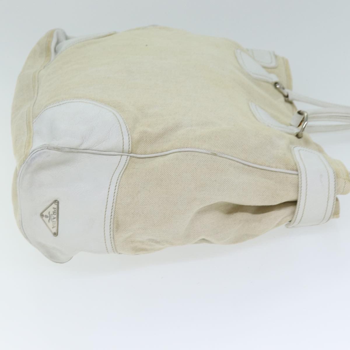 Prada Beige Canvas Tote Bag (Pre-Owned) Size ONE SIZE - 9 Thumbnail