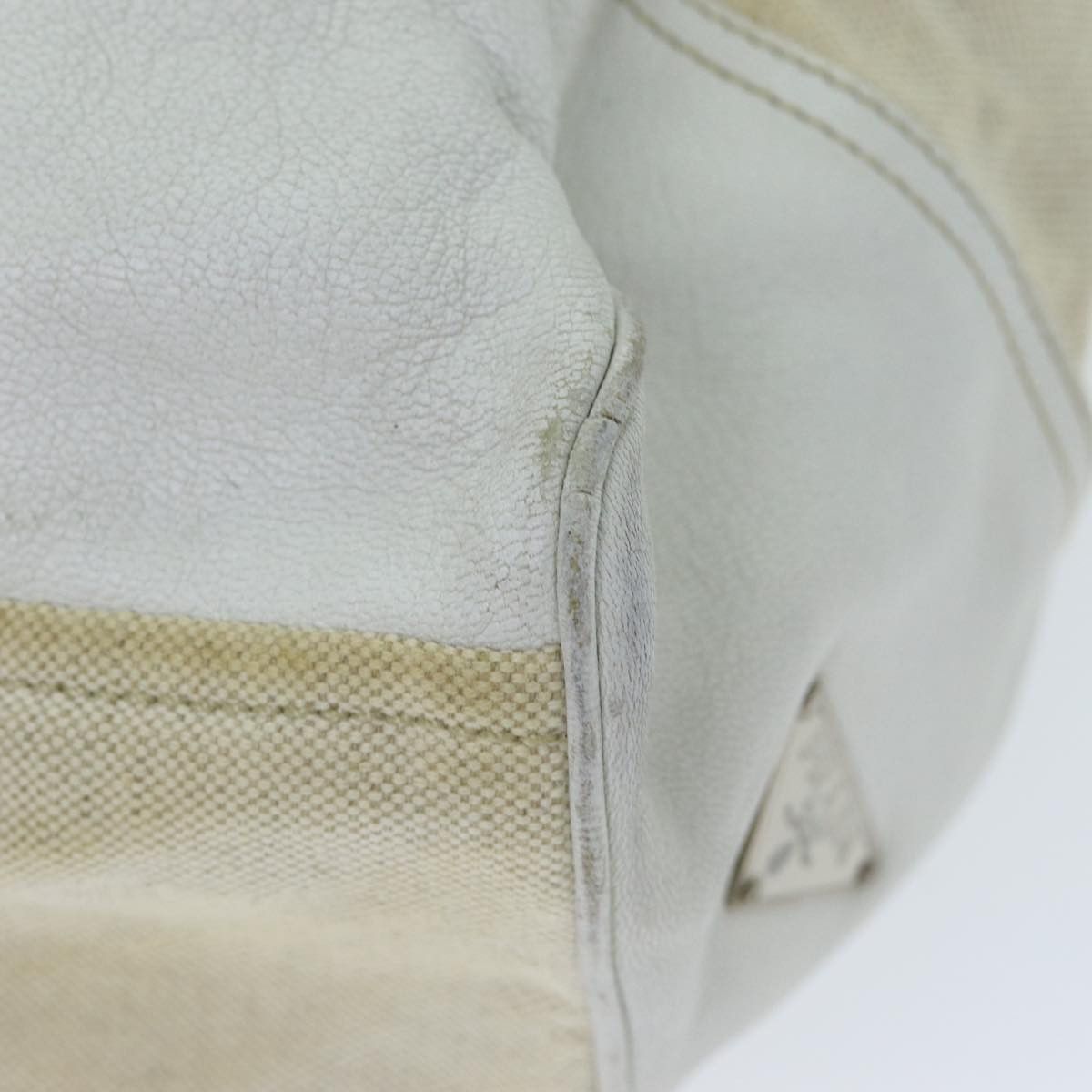 Prada Beige Canvas Tote Bag (Pre-Owned) Size ONE SIZE - 14 Thumbnail