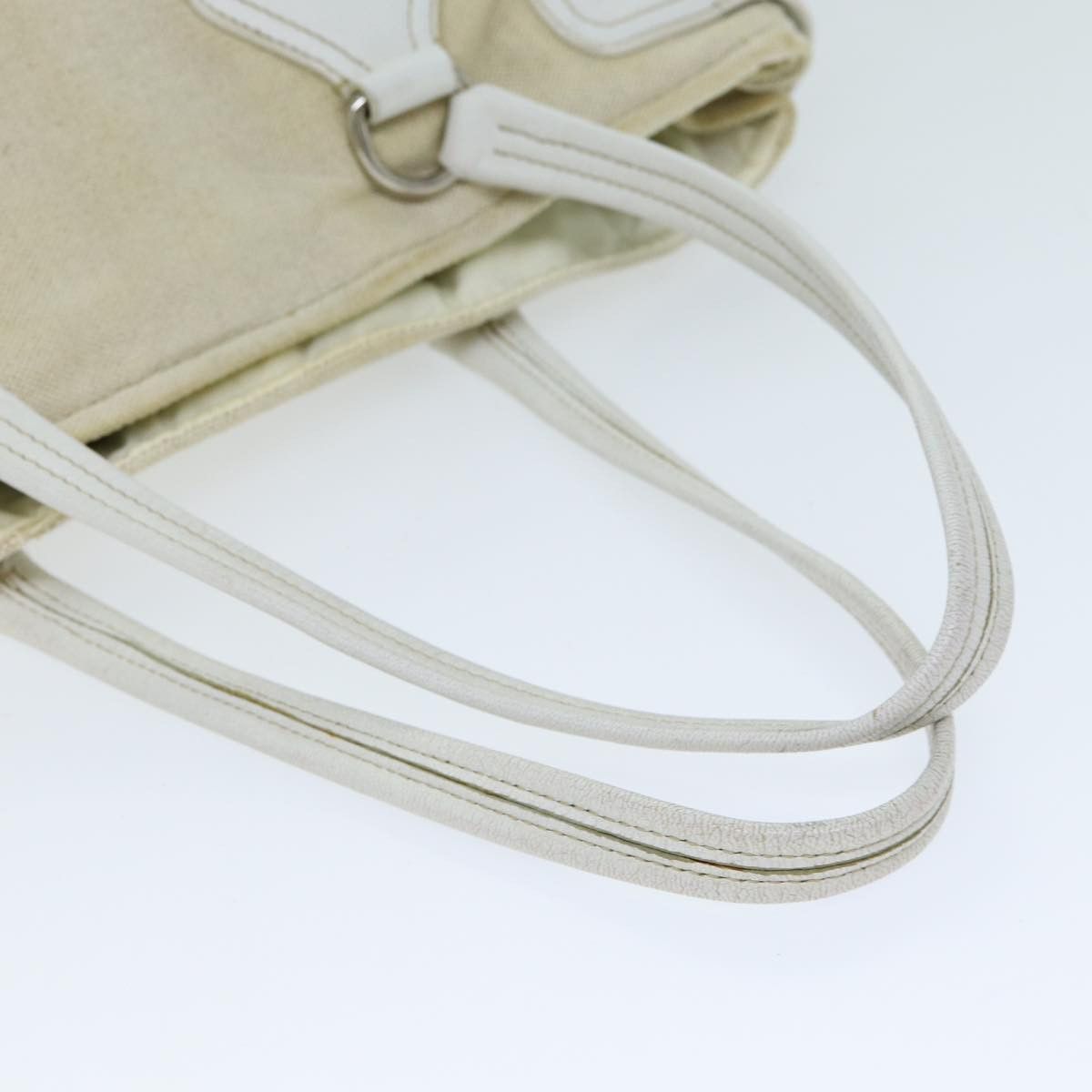 Prada Beige Canvas Tote Bag (Pre-Owned) Size ONE SIZE - 4 Thumbnail