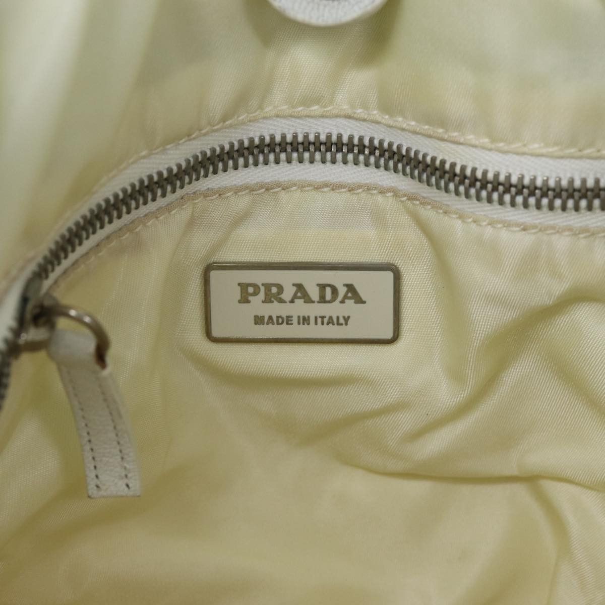Prada Beige Canvas Tote Bag (Pre-Owned) Size ONE SIZE - 8 Thumbnail