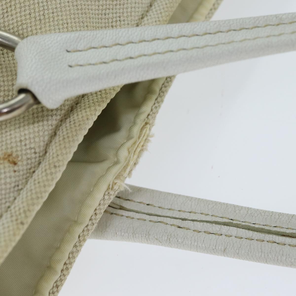 Prada Beige Canvas Tote Bag (Pre-Owned) Size ONE SIZE - 12 Thumbnail