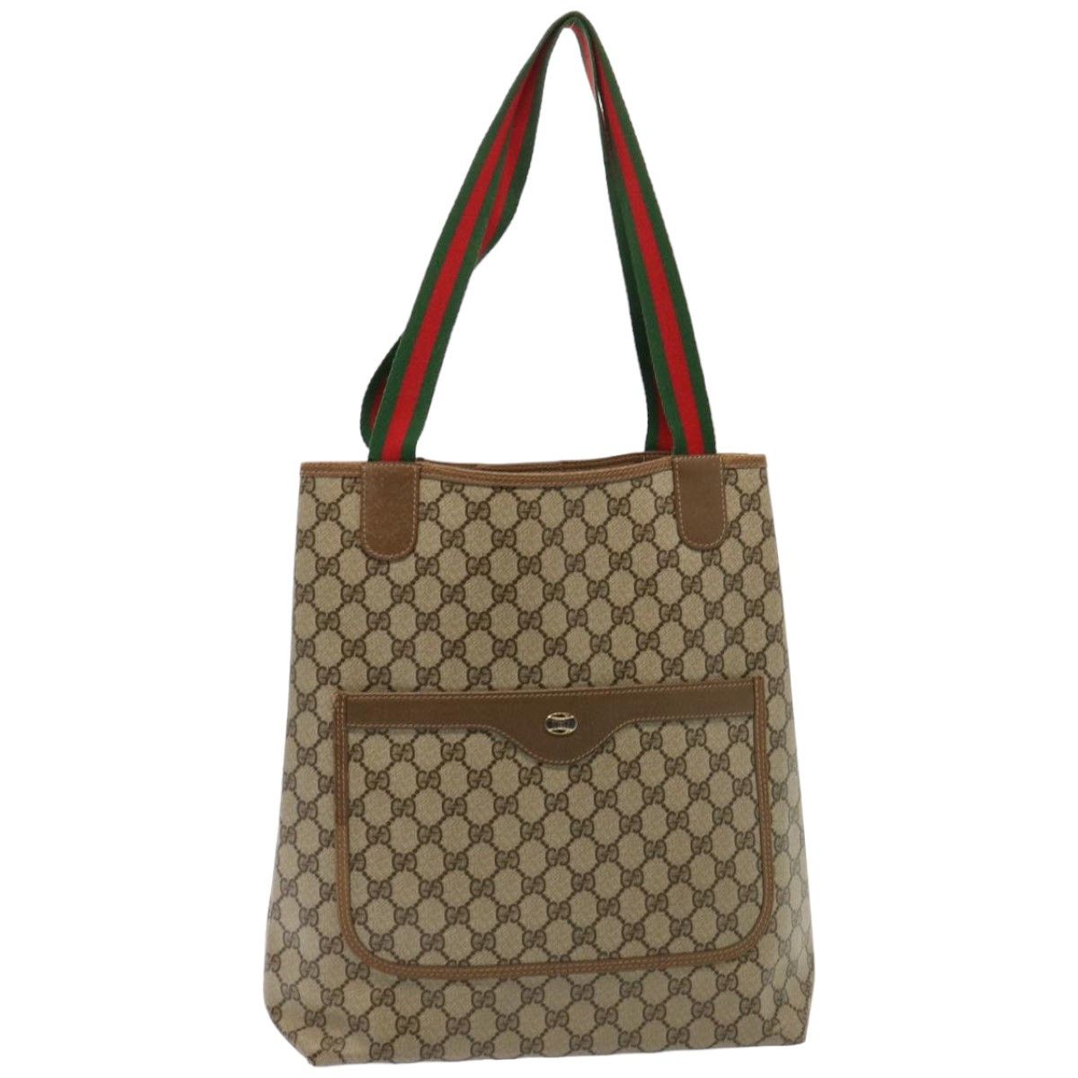 Gucci Sherry Beige Canvas Tote Bag (Pre-Owned) Size ONE SIZE - 11 Thumbnail