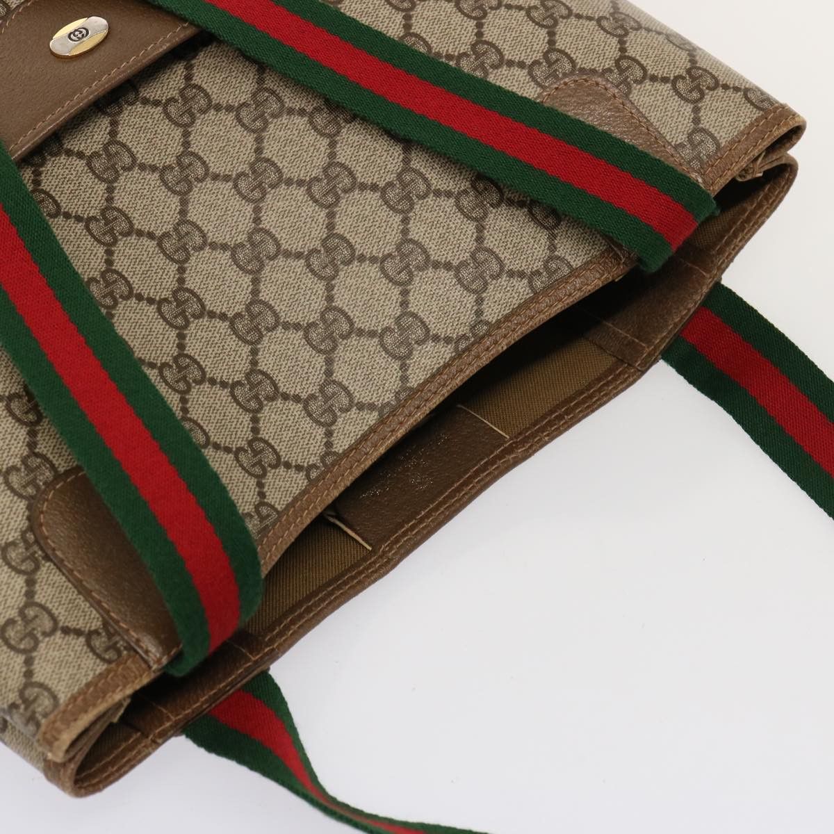 Gucci Sherry Beige Canvas Tote Bag (Pre-Owned) Size ONE SIZE - 12 Thumbnail