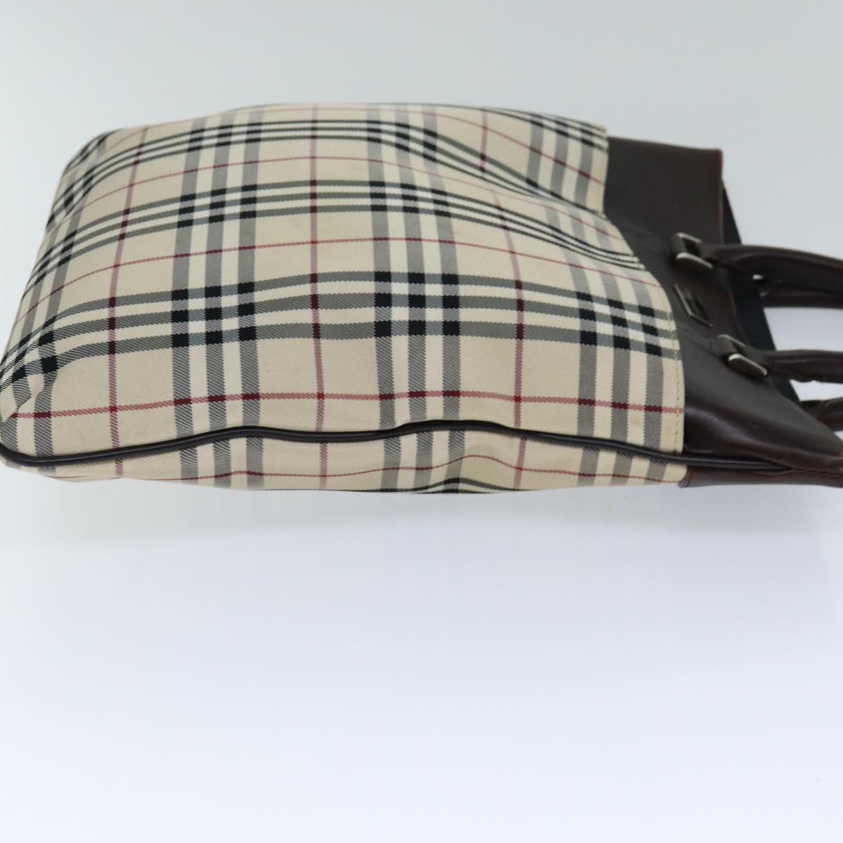 Burberry Nova Check Beige Canvas Handbag (Pre-Owned) Size ONE SIZE - 4 Thumbnail