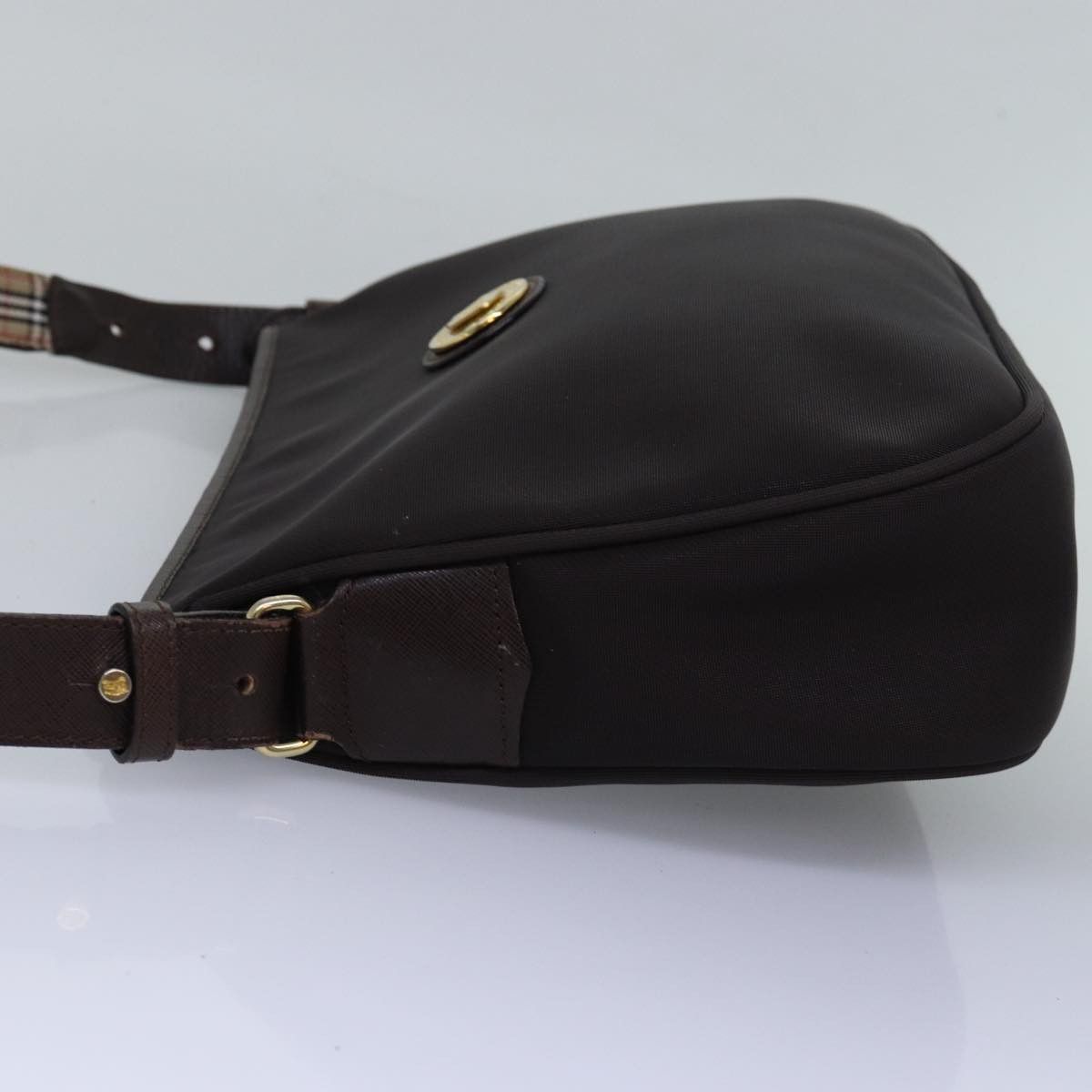 Burberry Brown Canvas Shoulder Bag (Pre-Owned) Size ONE SIZE - 4 Thumbnail