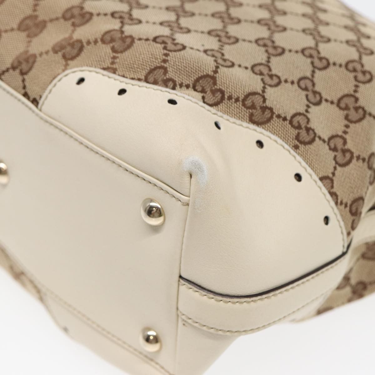 Gucci Gg Canvas Beige Canvas Tote Bag (Pre-Owned) Size ONE SIZE - 15 Thumbnail