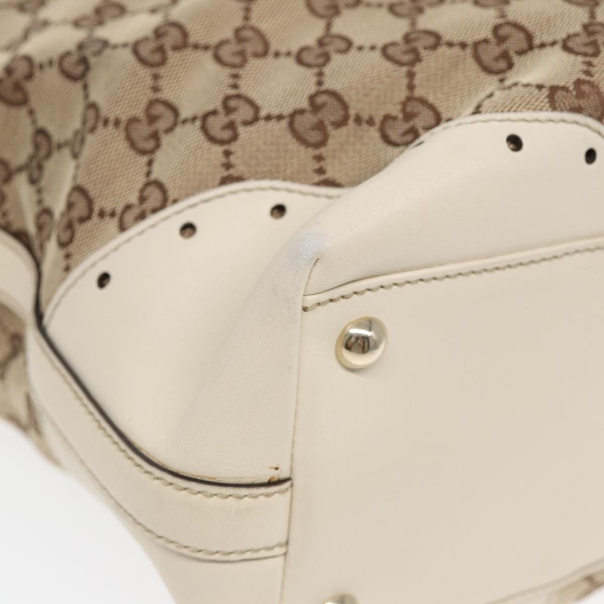 Gucci Gg Canvas Beige Canvas Tote Bag (Pre-Owned) Size ONE SIZE - 14 Thumbnail
