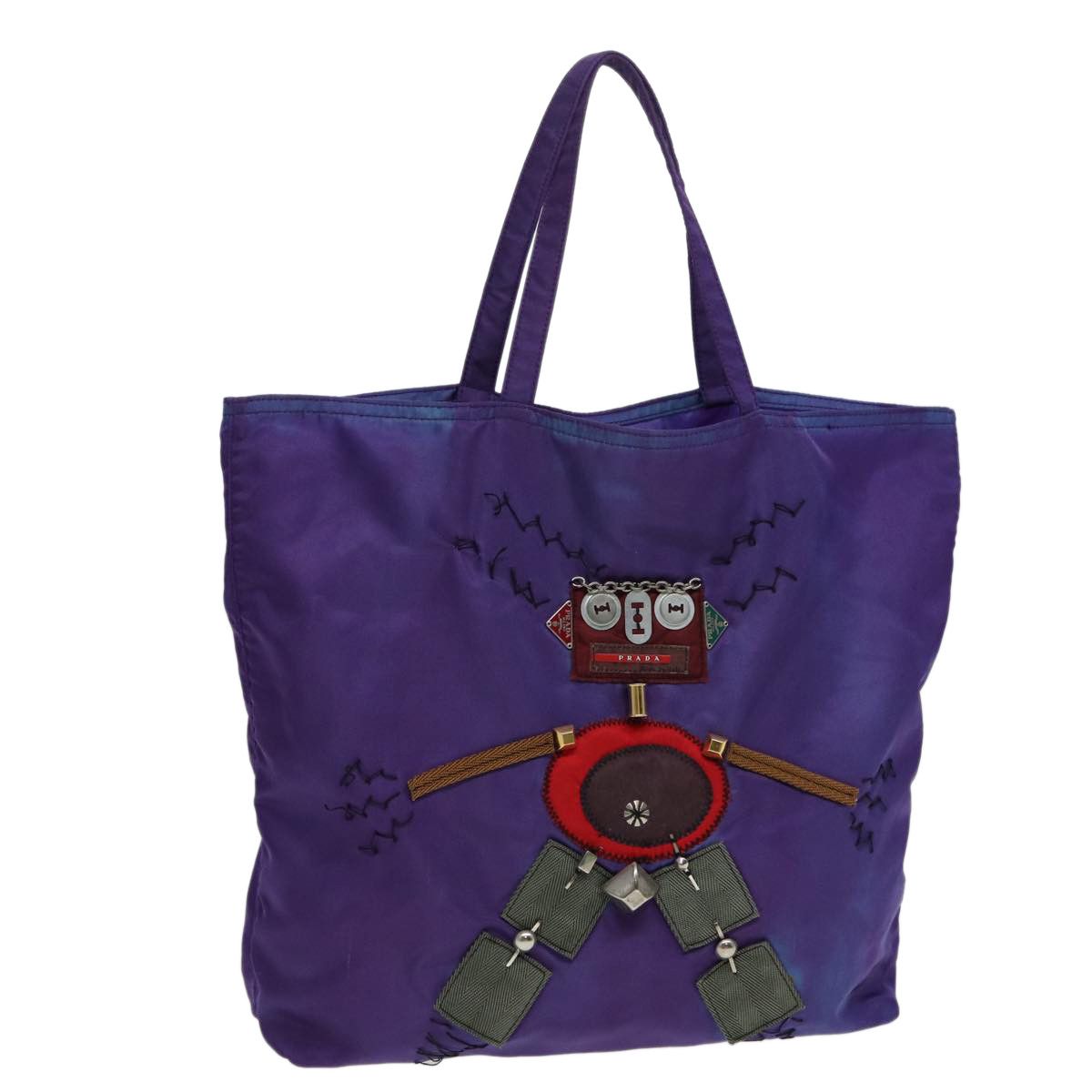 Prada Robot Purple Synthetic Tote Bag (Pre-Owned) Size ONE SIZE - 20 Thumbnail
