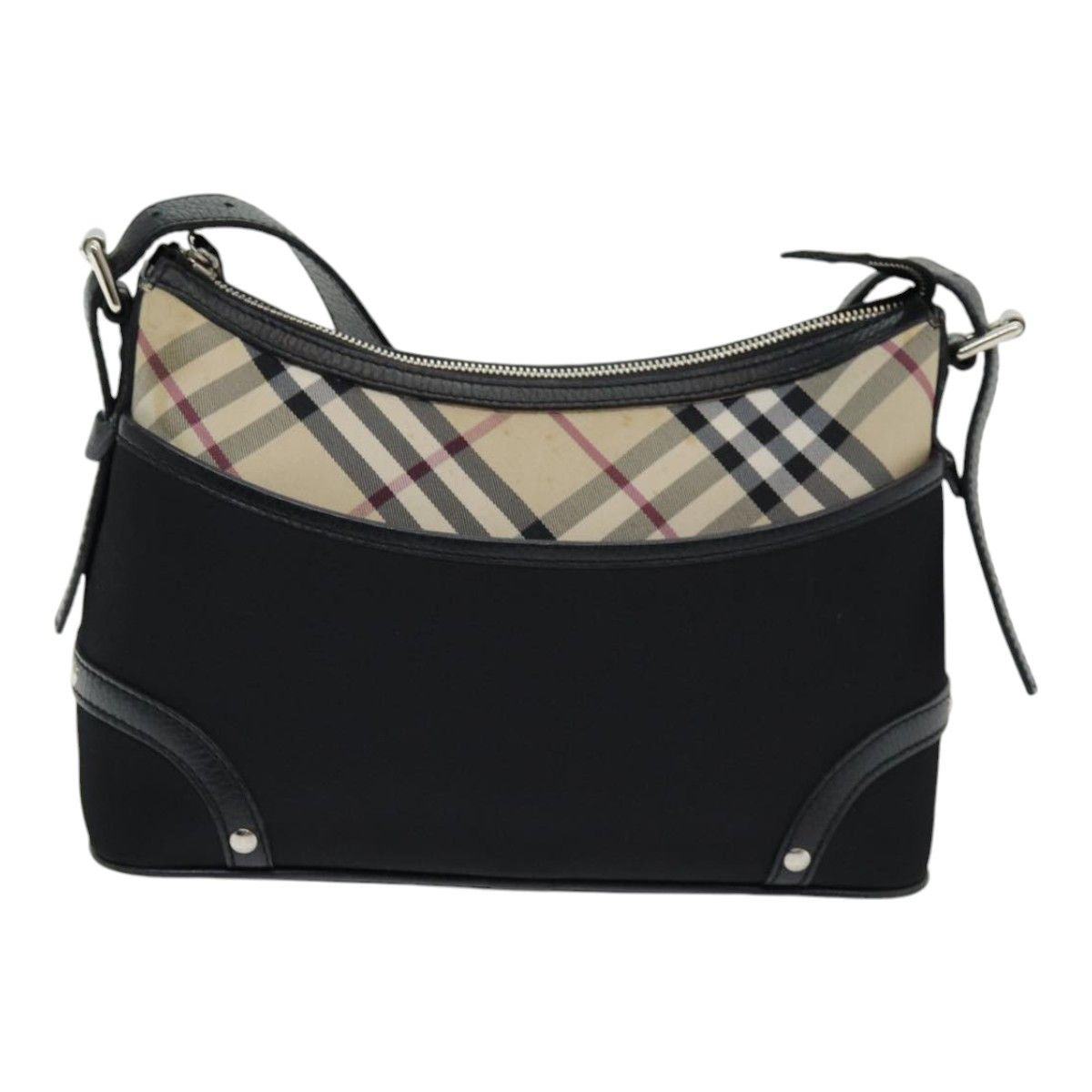 Burberry Nova Check Black Synthetic Shoulder Bag (Pre-Owned) Size ONE SIZE - 11 Thumbnail
