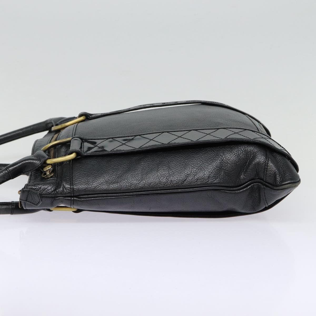 Burberry Black Leather Shoulder Bag (Pre-Owned) Size ONE SIZE - 11 Thumbnail