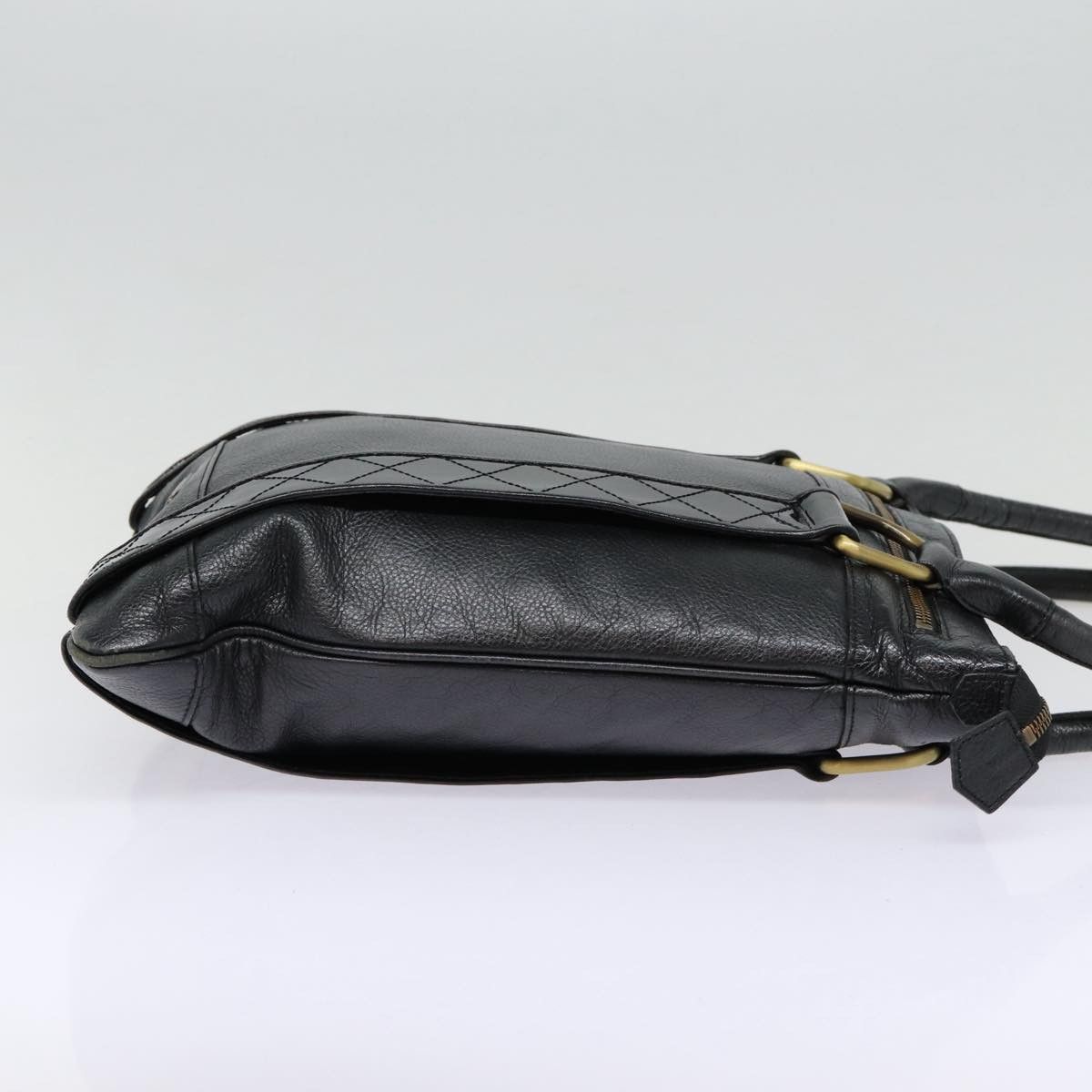Burberry Black Leather Shoulder Bag (Pre-Owned) Size ONE SIZE - 10 Thumbnail