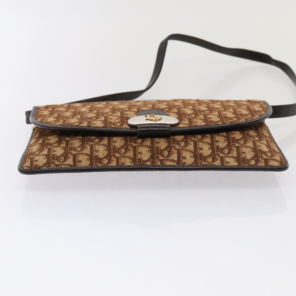Dior Trotter Brown Canvas Shoulder Bag (Pre-Owned) Size ONE SIZE - 20 Thumbnail