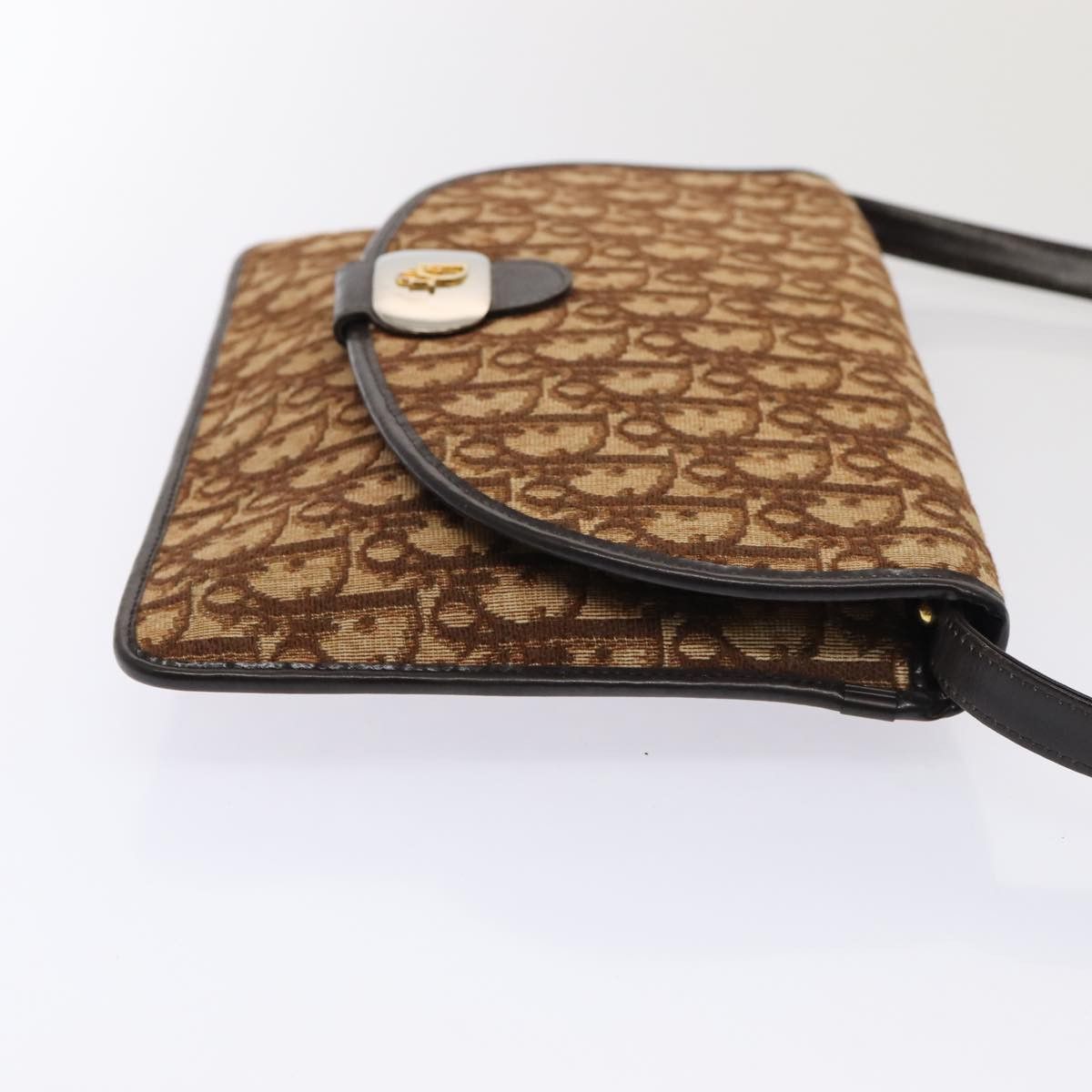 Dior Trotter Brown Canvas Shoulder Bag (Pre-Owned) Size ONE SIZE - 16 Thumbnail