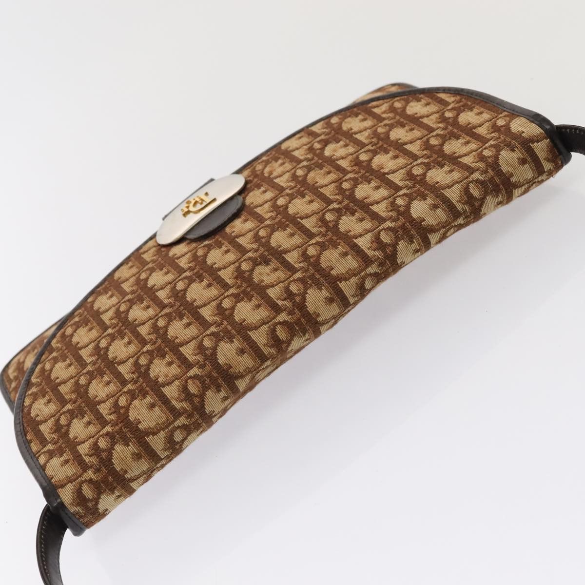 Dior Trotter Brown Canvas Shoulder Bag (Pre-Owned) Size ONE SIZE - 15 Thumbnail