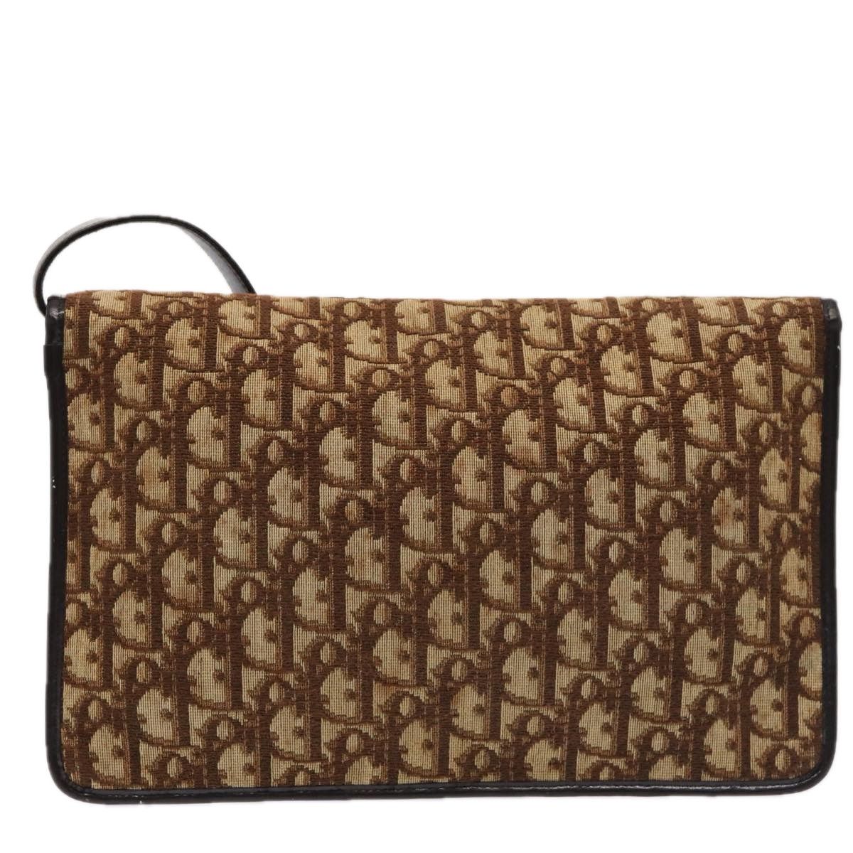 Dior Trotter Brown Canvas Shoulder Bag (Pre-Owned) Size ONE SIZE - 2 Thumbnail