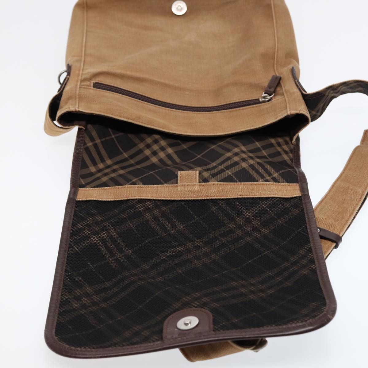 Burberry Beige Canvas Shoulder Bag (Pre-Owned) Size ONE SIZE - 17 Thumbnail