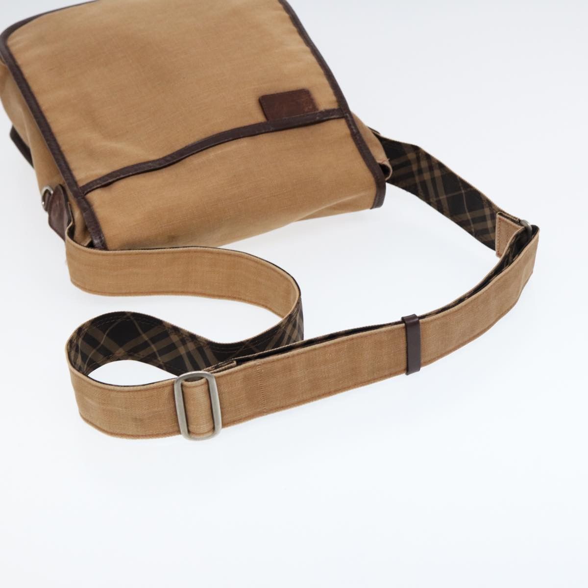 Burberry Beige Canvas Shoulder Bag (Pre-Owned) Size ONE SIZE - 4 Thumbnail