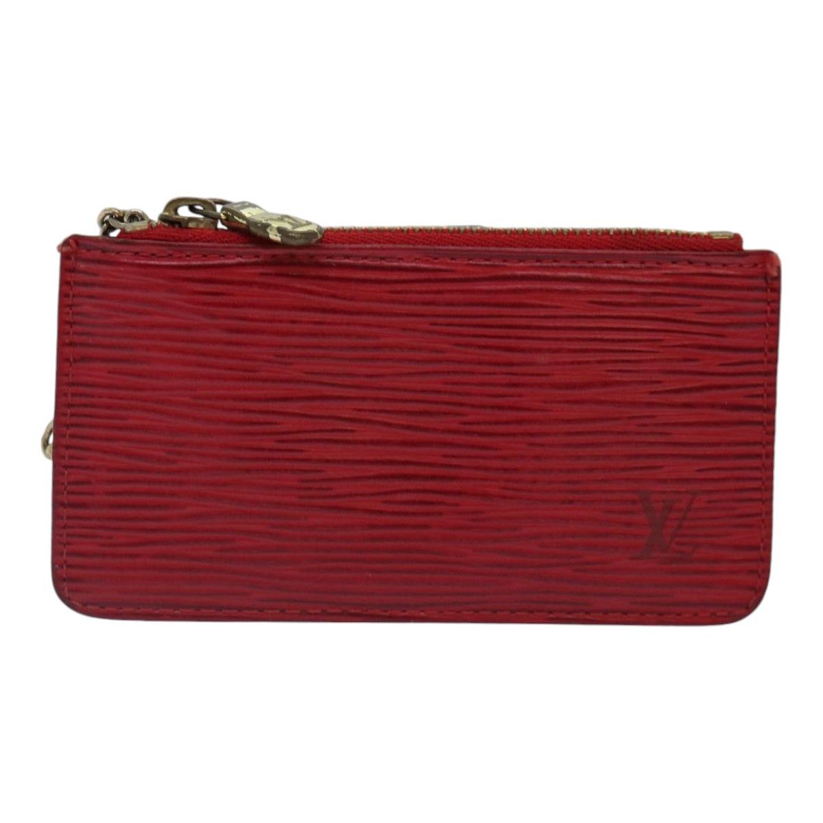 Louis Vuitton Pochette Clés Red Leather Wallet (Pre-Owned) Size ONE SIZE - 17 Thumbnail